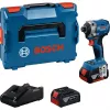 Accu-slagmoerschroevendraaier Bosch GDR 18V-215 met 2x 4,0Ah accu's