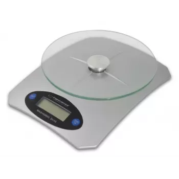 Elektronische keukenweegschaal ESPERANZA Avocado grijs — 5 kg capaciteit, bamboeplatform, eenheden g/lb/oz