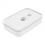 Lunchcontainer ZWILLING FRESH & SAVE 1 l, kunststof met siliconenafdichting, grijs/wit