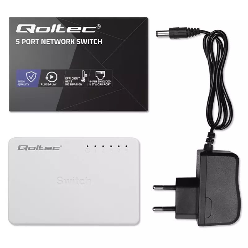 Netwerkswitch 5x RJ45-poort 100 Mbit/s LAN