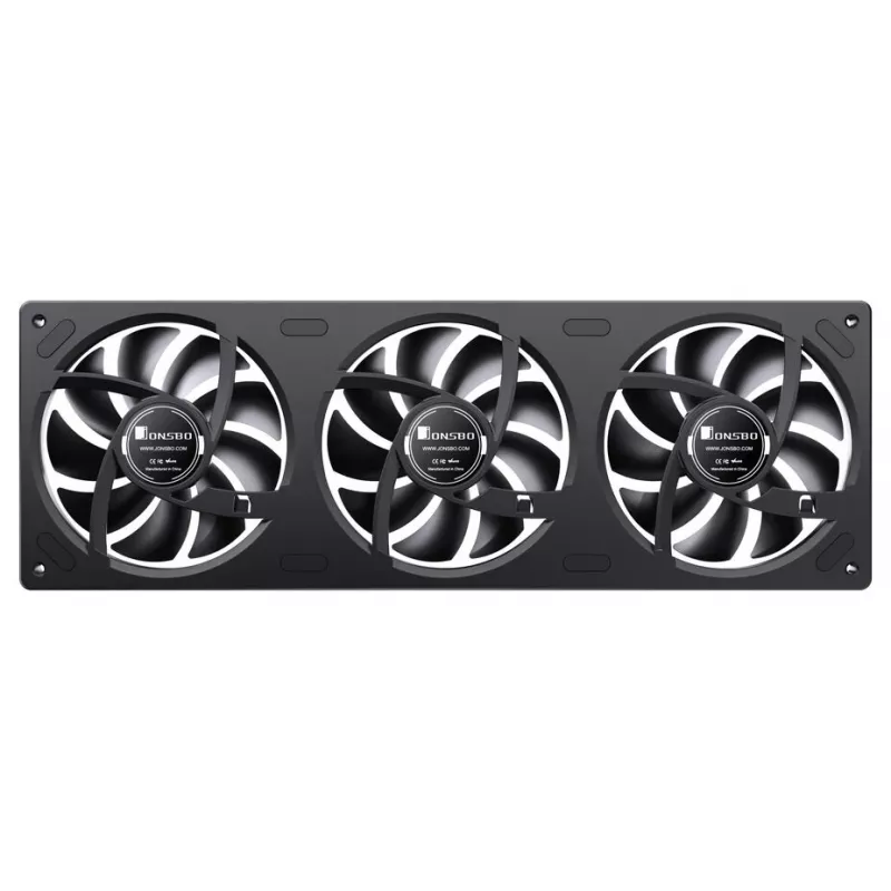 Behuizingsventilator Jonsbo ZA-360 Reverse Blade zwart, 120 mm reverse-blade-ontwerp, model ZA-360BR