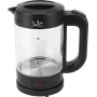 Jata HA702 waterkoker, 1,2 l, 1500 W, borosilicaatglas, snoerloos, zwart