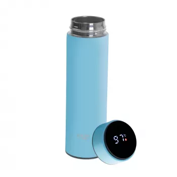 Isolatieflacon Adler AD 4506BL - thermoskan met LED-temperatuurweergave, blauw