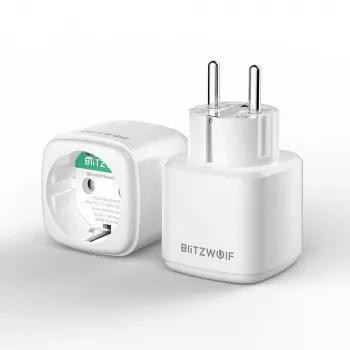 Slimme stekker BlitzWolf BW-SHP15 ZigBee 3680W — inbouw WLAN-/ZigBee-compatibele stekker