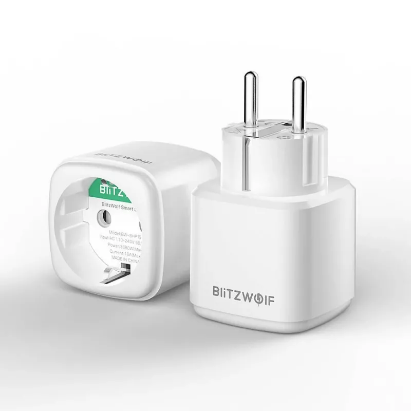 Slimme stekker BlitzWolf BW-SHP15 ZigBee 3680W — inbouw WLAN-/ZigBee-compatibele stekker
