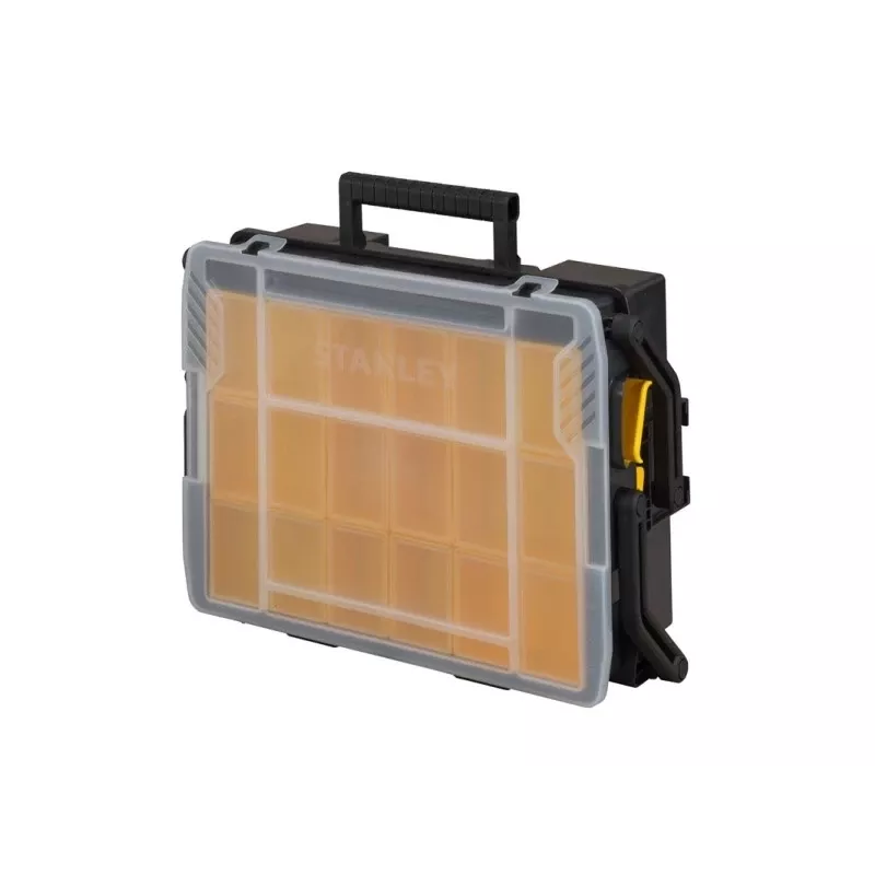 Kleinonderdelenmagazijn Stanley Sortmaster Multilevel Organizer zwart transparant 400x420x315 mm