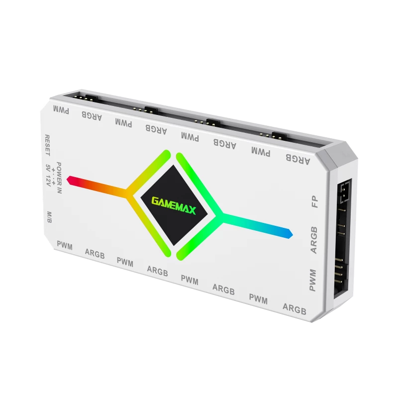 Gamemax | afstandsbediening | V4.0 ARGB PWM HUB BK | wit | Gamemax
