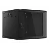 Wandbehuizing LANBERG 9U 19 inch WF01-6609-10B, 600×600×507 mm, 60 kg, IP20, zwart