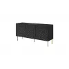 Dressoirkast cama meble HOLE 152x42,5x74,5 cm matzwart, spaanplaat, 16 mm frame