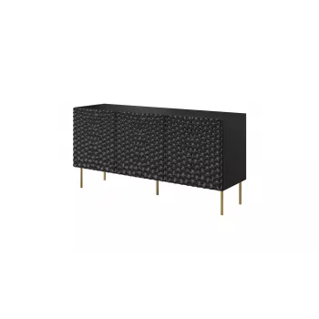 Dressoirkast cama meble HOLE 152x42,5x74,5 cm matzwart, spaanplaat, 16 mm frame