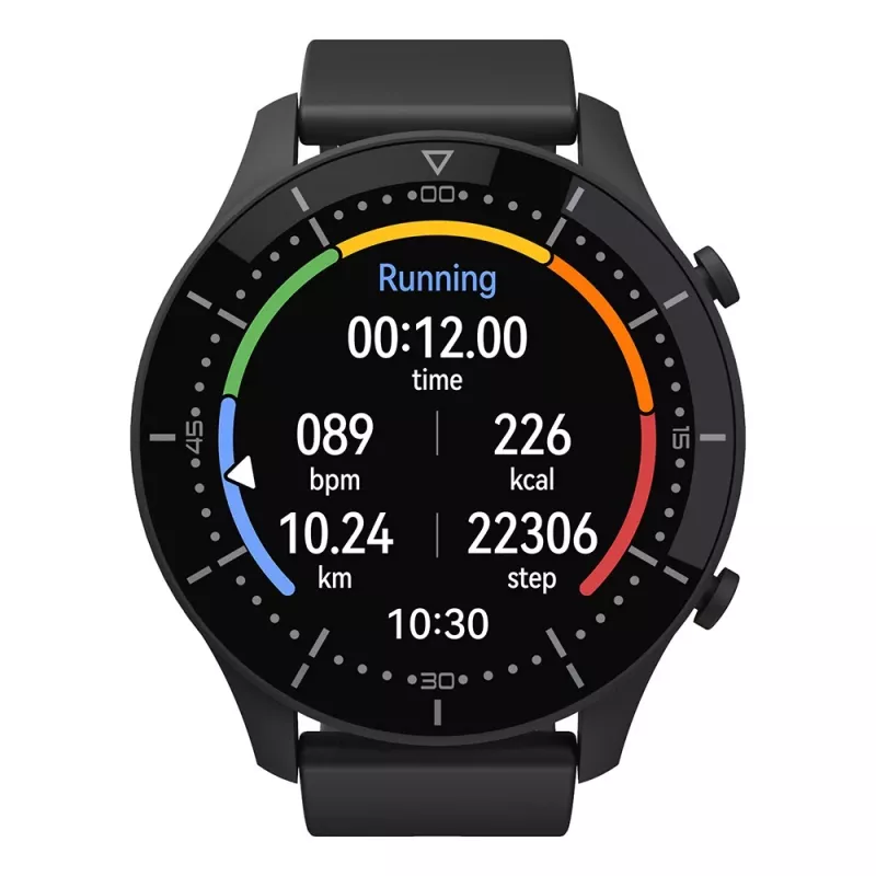Smartwatch MEDIA-TECH MT870 — 1,3 inch (3,3 cm) IPS-touchscreen, 51 mm behuizing, Bluetooth, zwart