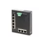 Digitus 8-poorts Gigabit Ethernet netwerkswitch, plat, industrieel, unmanaged