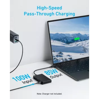 Anker 332 bedrade USB 3.2 Gen 1 Type-C zwart 100W 4K Ultra HD