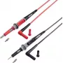 VOLTCRAFT MS-4PS-E veiligheidstestkabel [4mm veiligheidsstekker - testpunt] 1,00 m zwart, rood 1 stk. (VC-11025595)