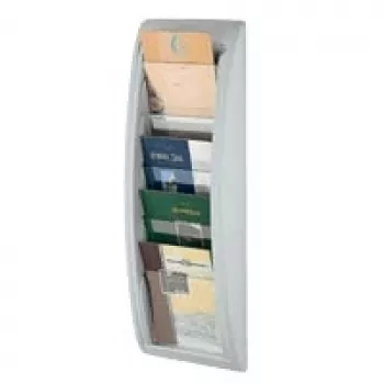 Papierhouder Paperflow QUICK BLICK 4063.02, 5 vakken, grijs