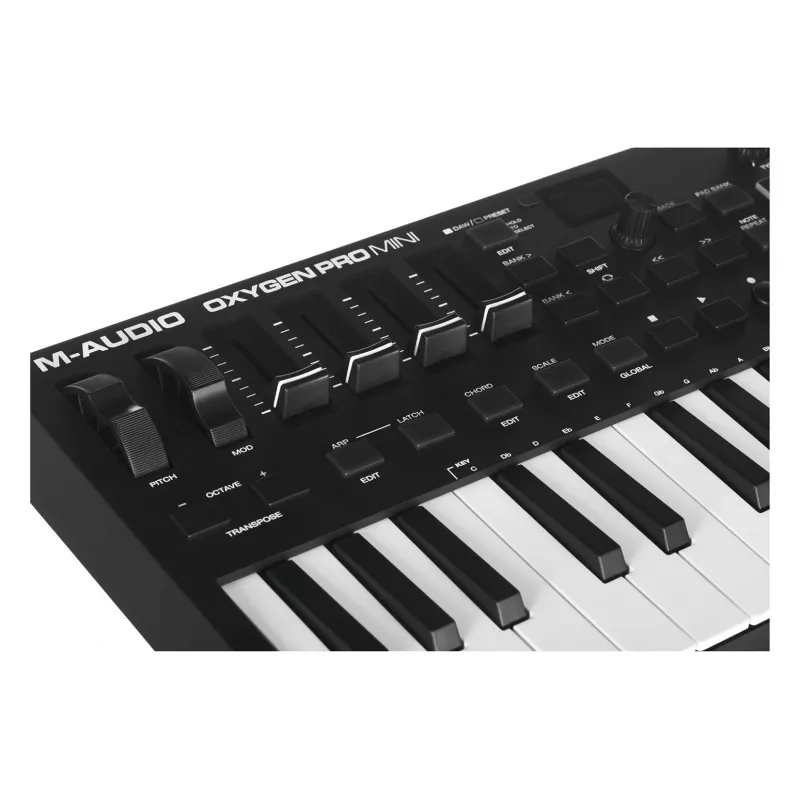 M-AUDIO Oxygen Pro Mini MIDI-toetsenbord 32 toetsen USB zwart