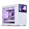 Jonsbo D31 Screen Micro-ATX pc-behuizing, gehard glas, wit