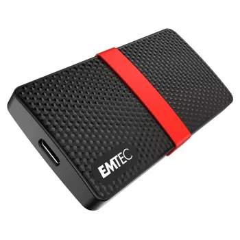 SSD Emtec 512GB USB Type-C 3.2 Gen 1 zwart rood X200