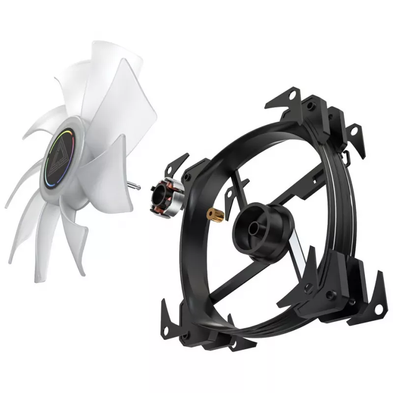 Behuizingsventilator Montech HP140 ARGB PWM 140mm (3-pack) — 140mm ARGB PWM-koelventilator, 3-pack