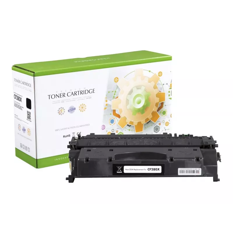 STATIC tonercartridge compatibel met HP CF280X zwart hoge capaciteit compatibel 6.900 pagina's