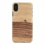 Beschermhoes MAN&WOOD voor iPhone X/XS – Terra zwart, beschermende achterkant