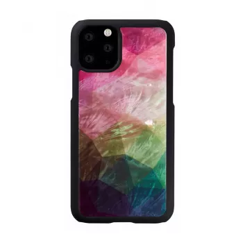 Beschermhoes voor smartphone iKins voor iPhone 11 Pro met waterbloemen-design, zwart