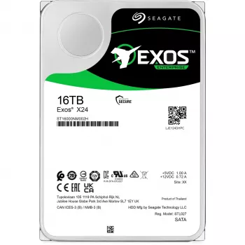 Seagate Exos X24 interne harde schijf 16 TB 7200 RPM 512 MB 3,5 inch Serial ATA III