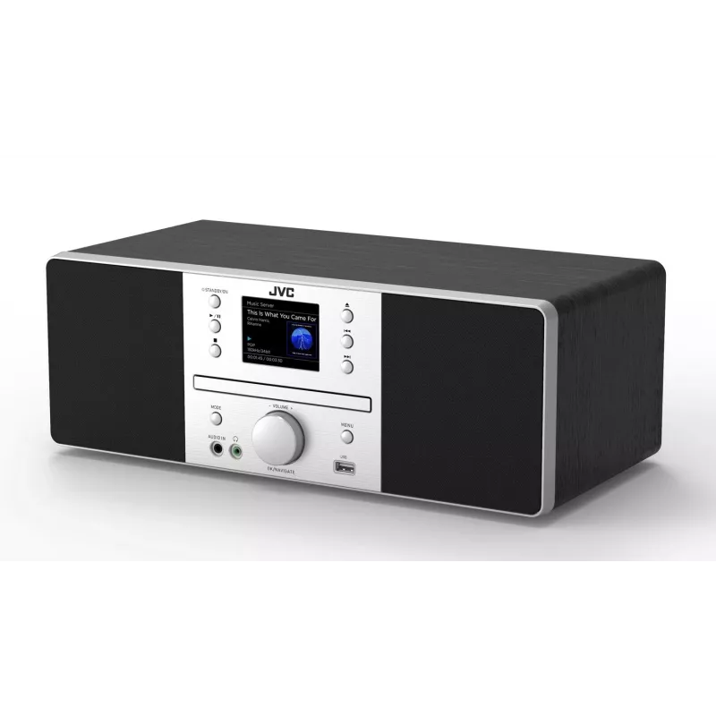 JVC RD-E874B All-in-One-audiosysteem, internet/DAB+/FM-radio, cd, Bluetooth, 20 W, zwart