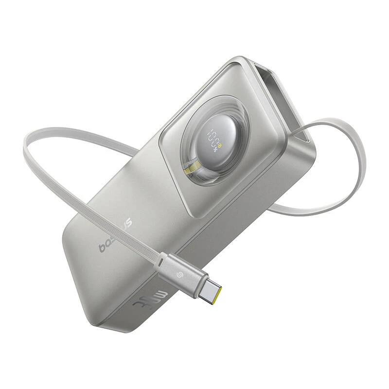 Powerbank Baseus OS Free2Pull 10000mAh 30W +kabel (grijs)
