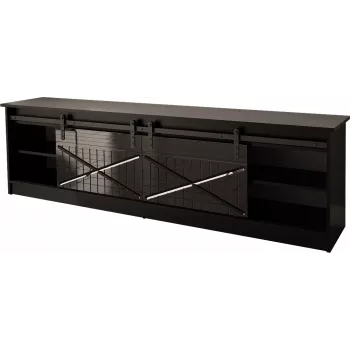 RTV GRANERO 200x56.7x35 zwart/zwart glanzend meubel