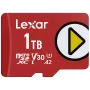 MicroSDXC-geheugenkaart Lexar 1 TB UHS‑I Class 10 U3 V30 lezen 205 MB/s schrijven 140 MB/s (rood)