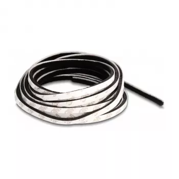 DeLOCK borstelstrip zelfklevend 5 mm lengte 5 m zwart