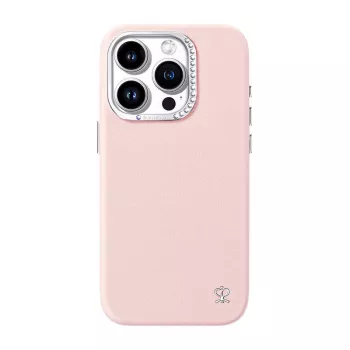 Beschermhoes Joyroom PN-15F1 voor iPhone 15 Pro Max, roze, slanke, passende beschermhoes