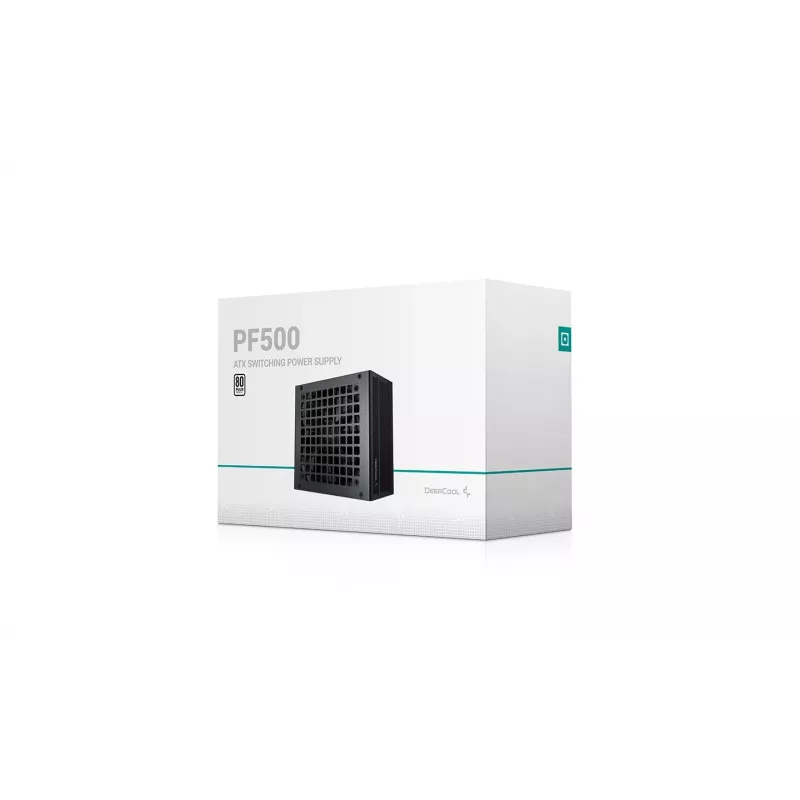 Voeding DeepCool PF500 500 W ATX 2.4, 80 PLUS, 120 mm ventilator, 20+4-pin, 2×6+2 PCIe, 4×SATA