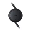 Baseus Free2Pull Mini USB-C naar USB-C USB-kabel, 60 W, 1 m, (zwart)