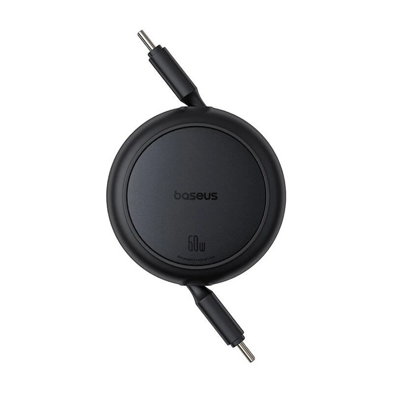 Baseus Free2Pull Mini USB-C naar USB-C USB-kabel, 60 W, 1 m, (zwart)