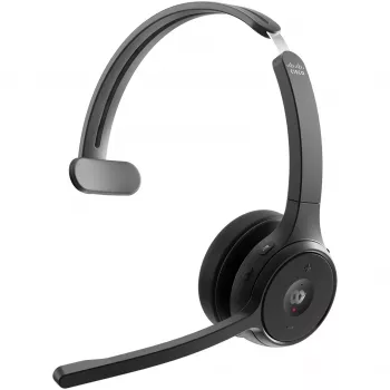 721 draadloze single ON-EAR headset USB-A BUNDLE-CARBON zwart