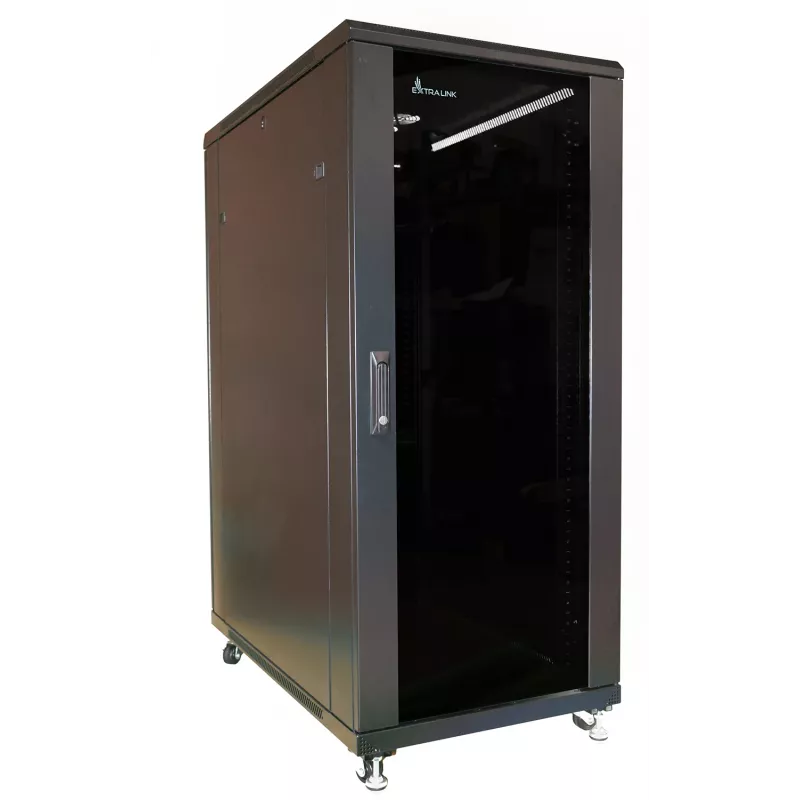 Vrijstaand rack Extralink rackmount-kast 32U 600x600 zwart