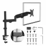 Monitorbeugel MACLEAN MC-135 gasdrukveer voor 17-inch–32-inch beeldschermen, belasting 2–10 kg, zwart