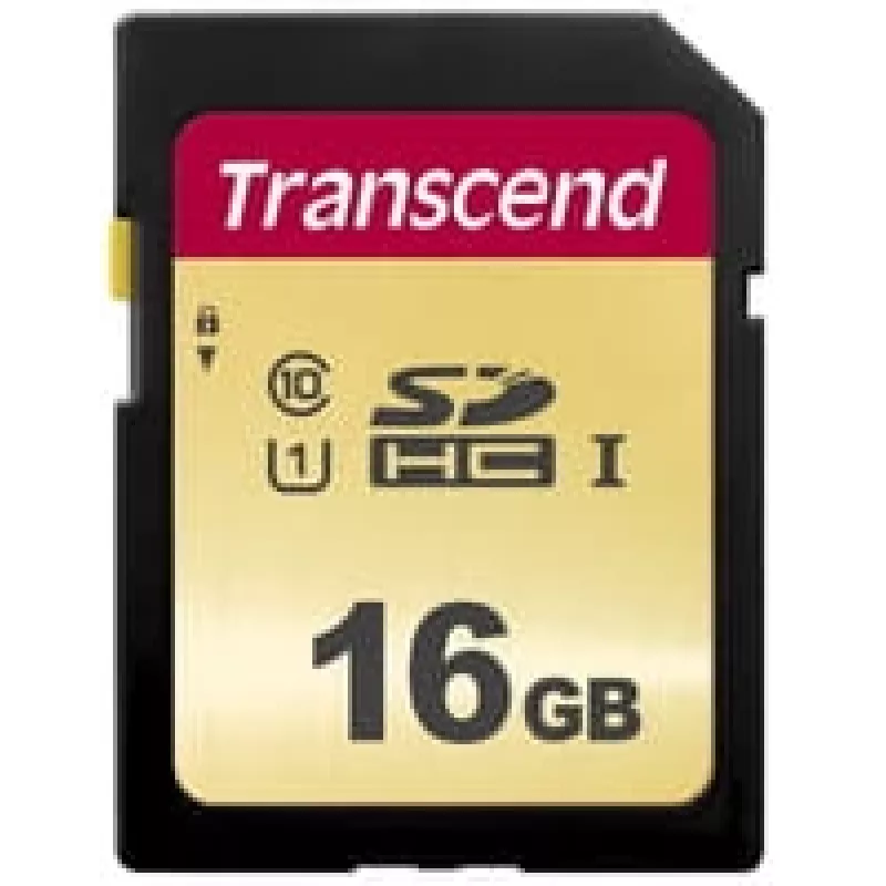 Flashgeheugen Transcend 16GB SDHC UHS-I 500S
