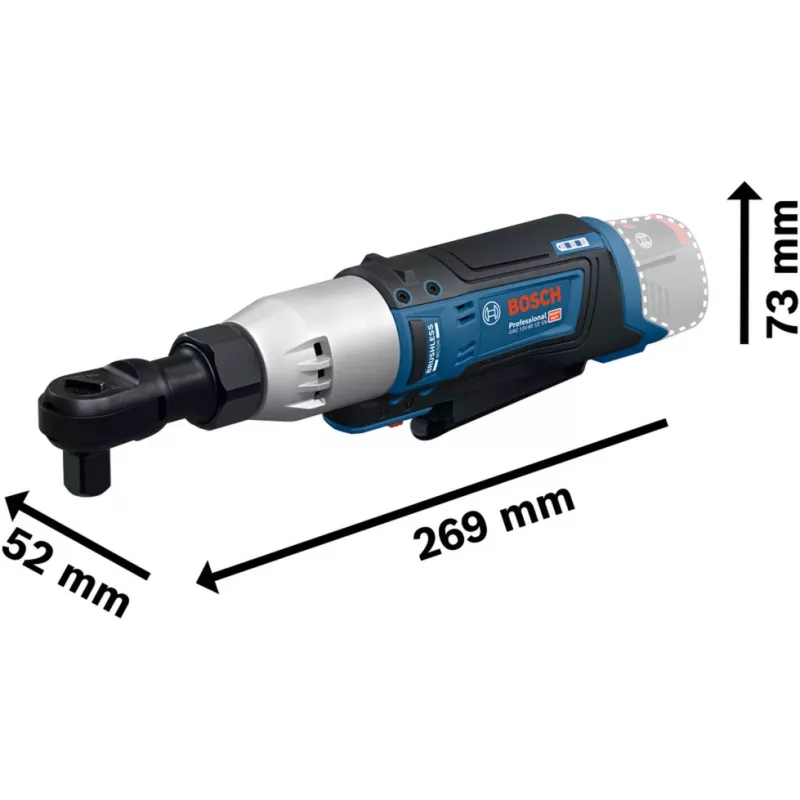 Bosch GRC 12V-60 1/2 SN Professional Accu-ratelsleutel, 12 V, Solo (06019N8500)