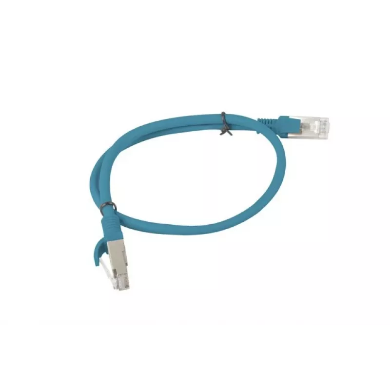 Lanberg PCU5-10CC-0050-B netwerkkabel RJ45 Cat5e U/UTP, 0,5 m, blauw