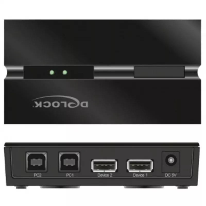 DeLOCK 11492 computer-dataschakelaar USB Type-A naar USB Type-B 0,48 Gbit/s