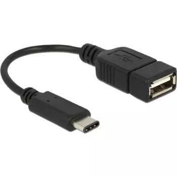 USB-kabel DeLOCK 65579 USB 2.0 0,15 m USB C USB A zwart
