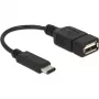 USB-kabel DeLOCK 65579 USB 2.0 0,15 m USB C USB A zwart