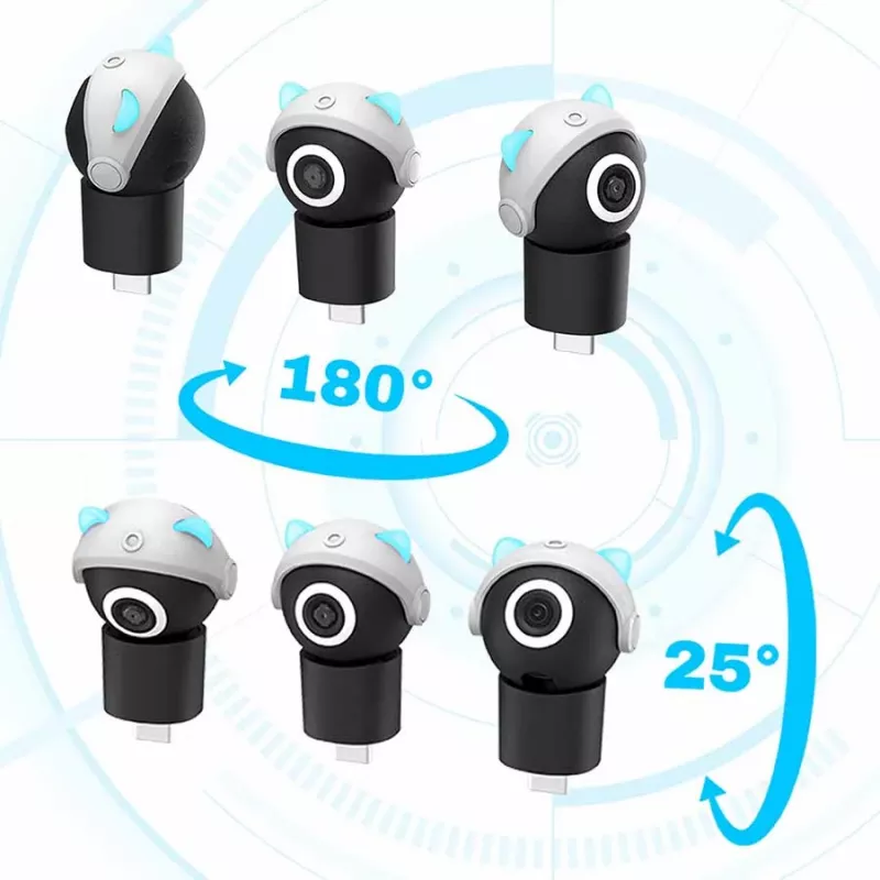 Subsonic Playcam 1080 2in1 HD minicamera voor Nintendo Switch 2 lichtblauw