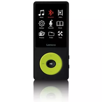 MP3-speler Lenco Xemio-860GN 8 GB zwart/limoengroen LCD 18 uur weergave