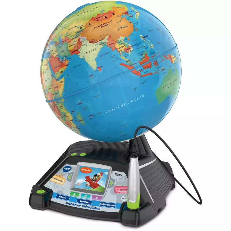 Interactieve videoglobus VTech 80-605404 — educatieve pratende globe met audio- en interactieve inhoud