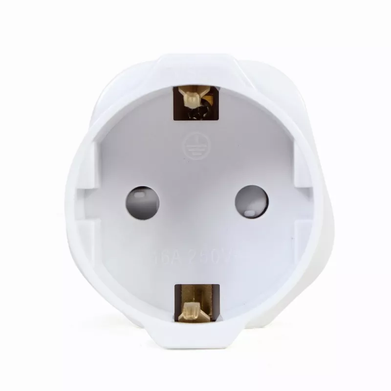 Gembird A-AC-EUFUKM-01 AC-netadapter, EU-Schuko-stopcontact naar UK-stekker, 13 A