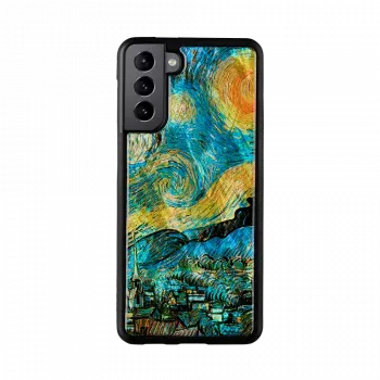 Beschermhoes iKins voor Samsung Galaxy S21+ — sterrennacht zwart